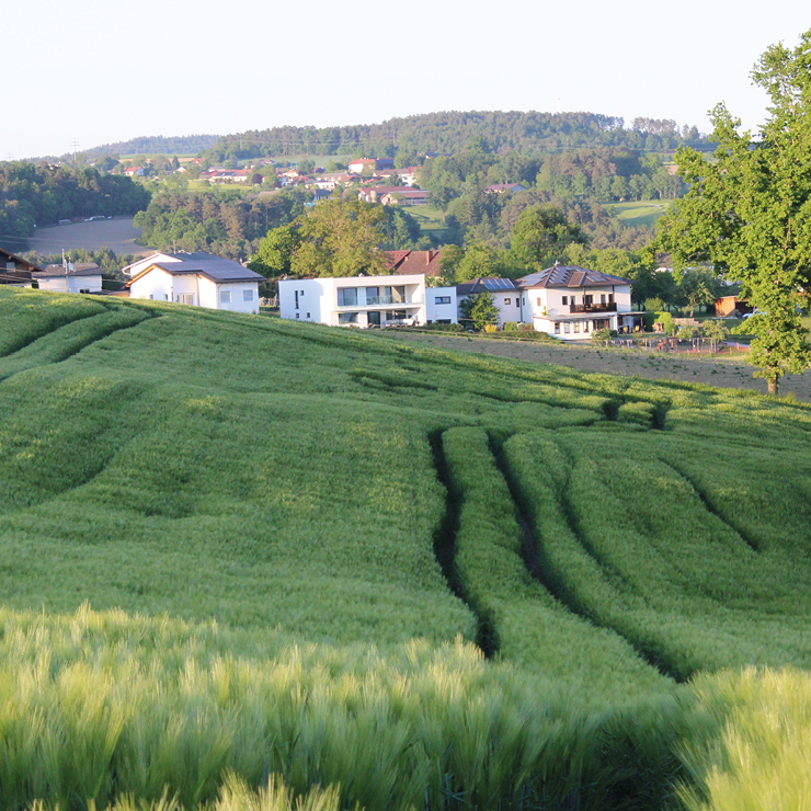 Eine Panoramablick auf das Zuhause und die kreative Werkstatt von Pia